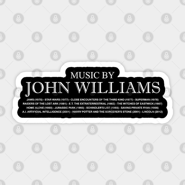 Music by John Williams Sticker by MonkeyKing